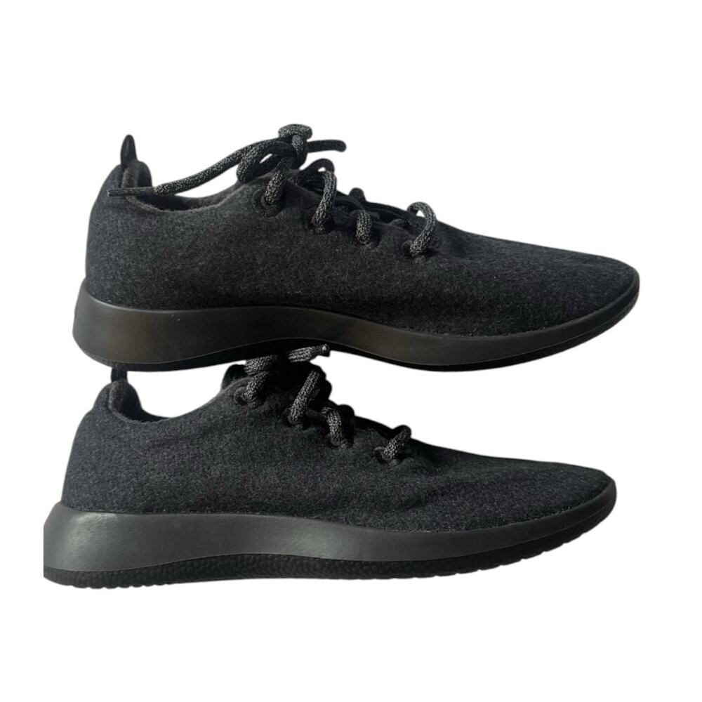 Allbirds Wool Runner Mizzle Shoes Womens 8 Merino Wool Charcoal Black Sneakers - Picture 6 of 10